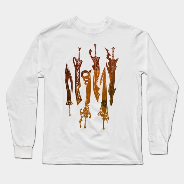 Tidus Swords Long Sleeve T-Shirt by HyperTwenty